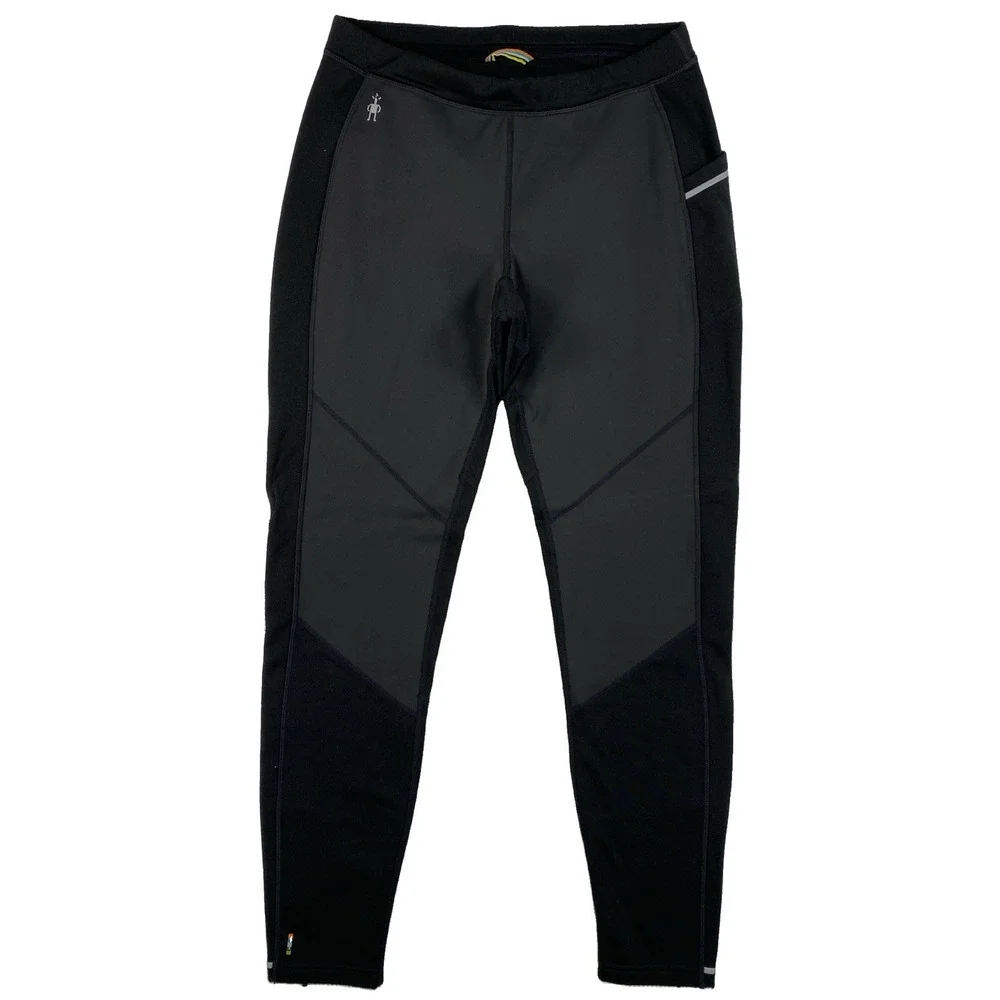 Smartwool Merino Sport Wind Tight Pants Men's Medium Black Merino Wool Blend